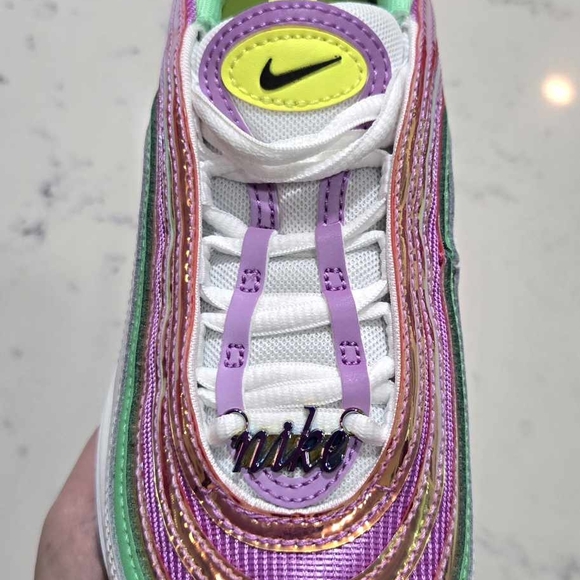 Nike Air Max 97 Women's SZ.6 Fuchsia Glow/Lemon Venom CW5591-100 New - Picture 9 of 16